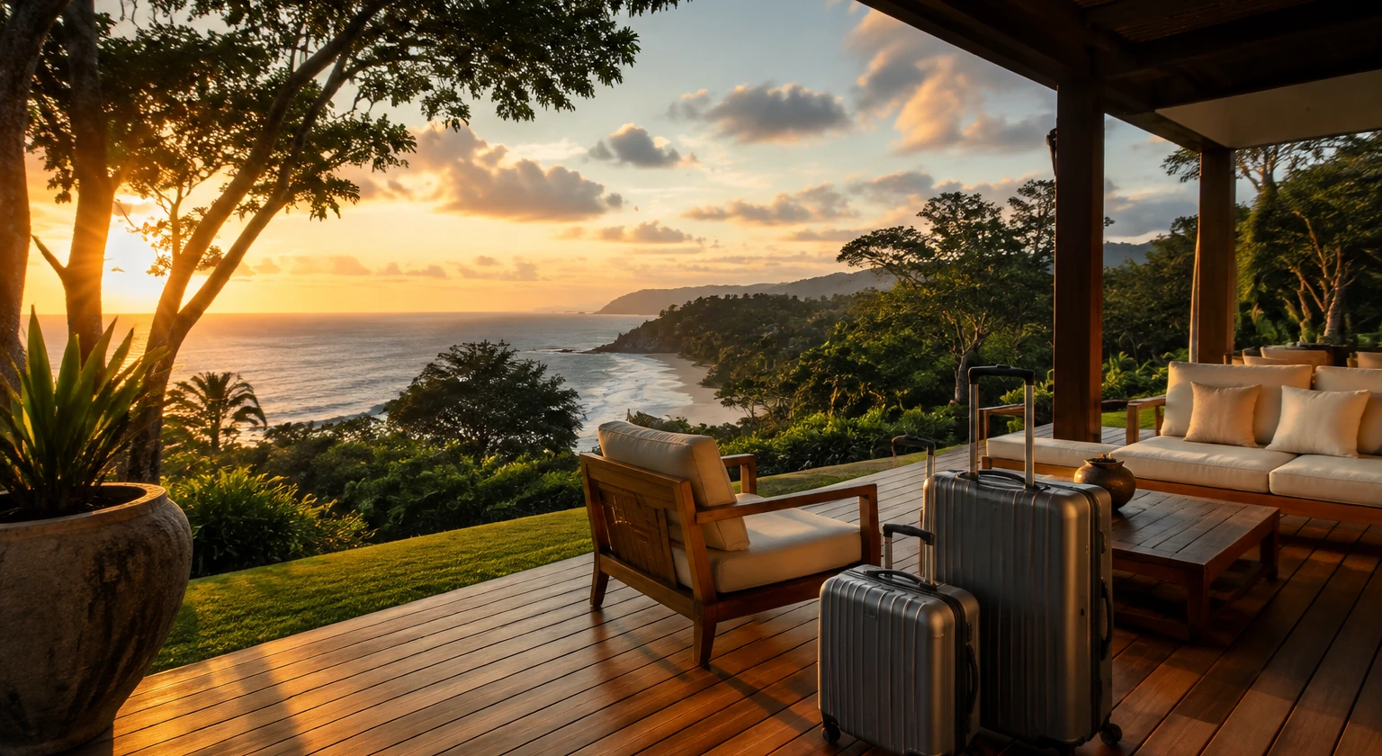 Photorealistic illustration for trip recovery complaints: setting and arrival