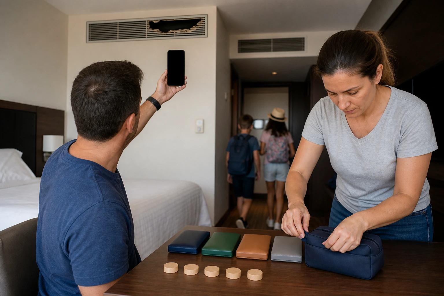 Illustration photoréaliste pour trip recovery complaints : accommodation and physical layout