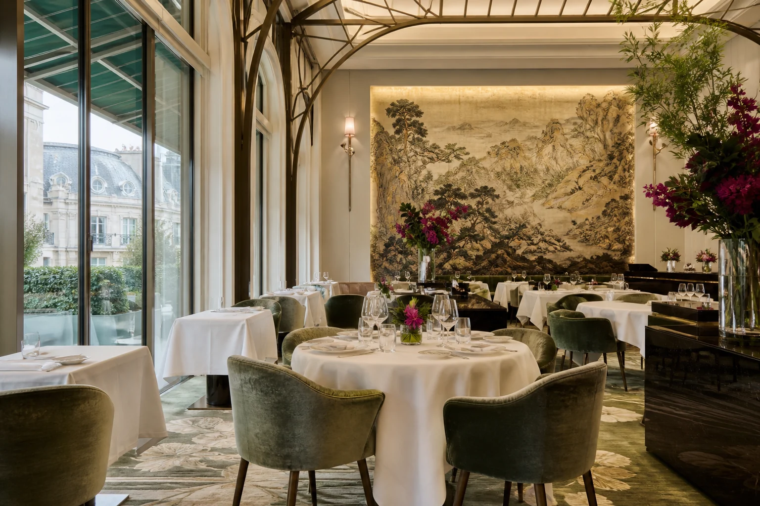 LiLi hotel restaurant dining room at The Peninsula Paris
