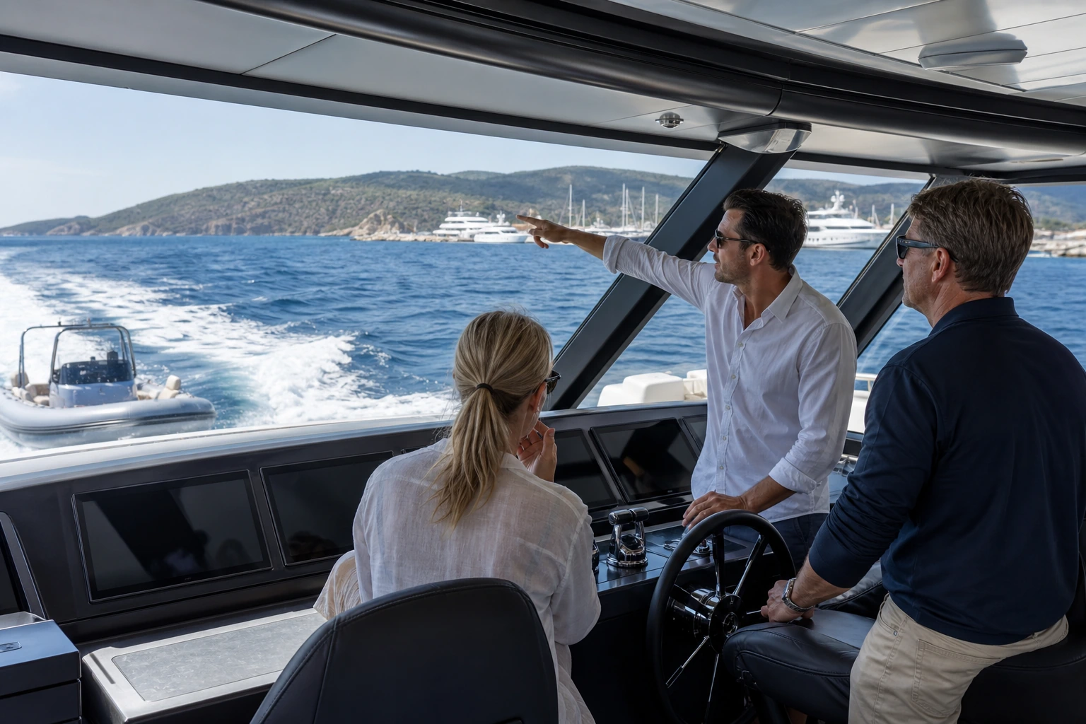 Illustration photoréaliste pour yacht charter apa costs : accommodation and physical layout