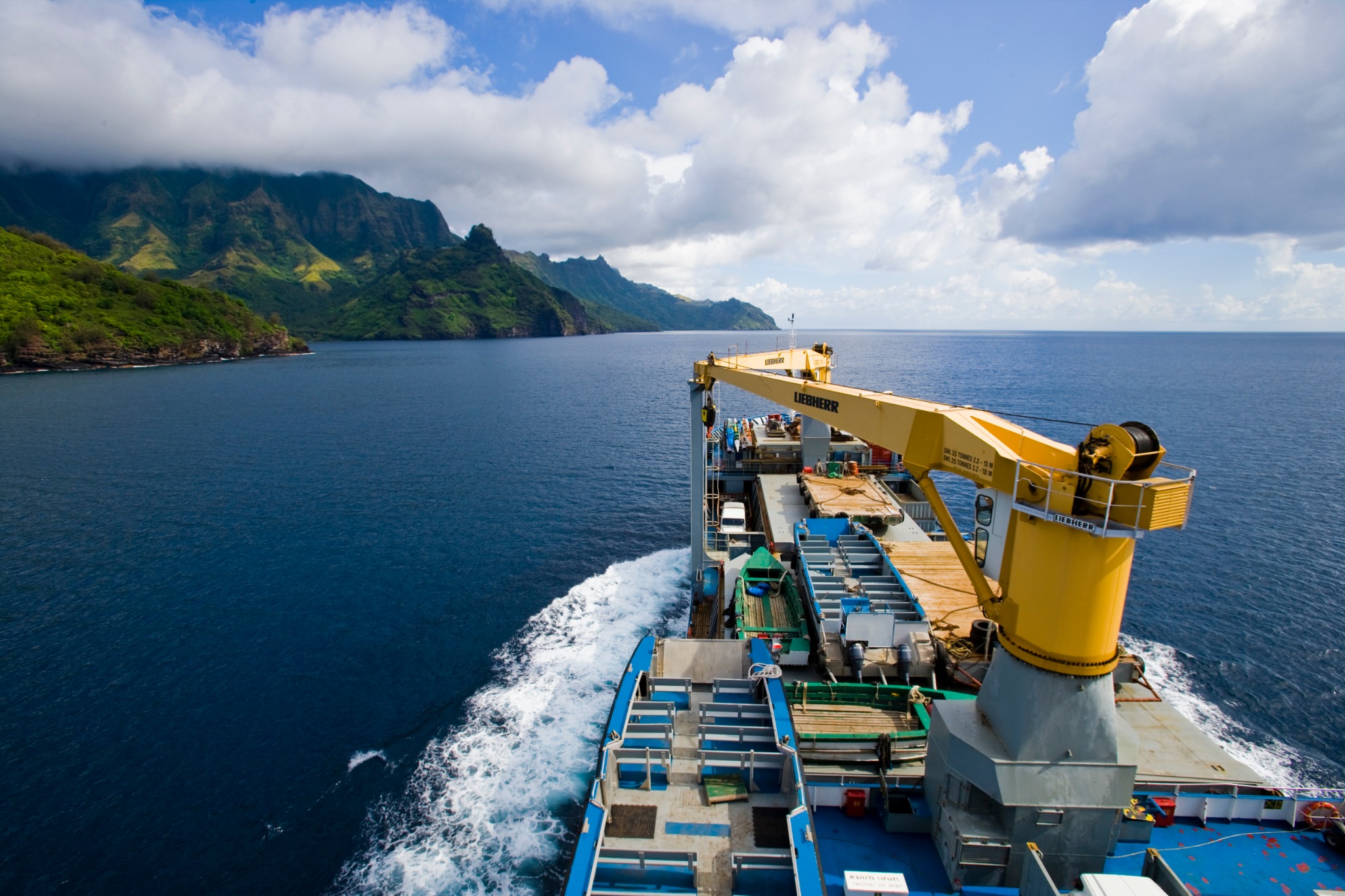 south pacific cargo ship cruises