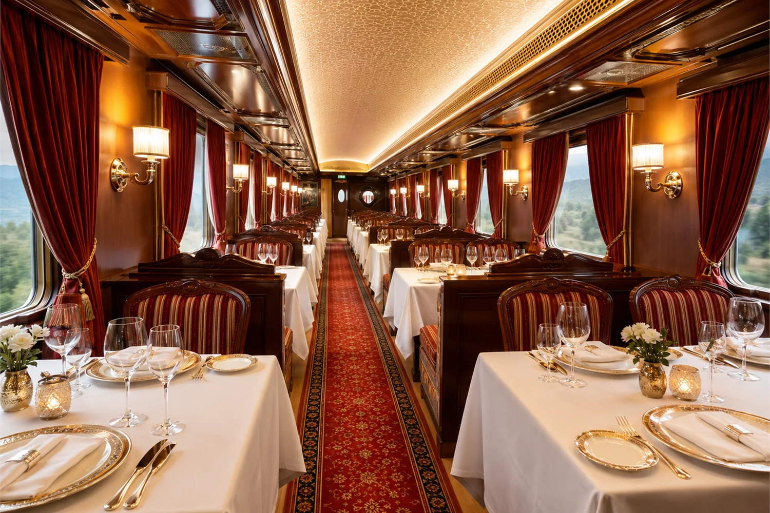 Maharajas Express: Indiens Paläste per Luxuszug: Panorama des exklusiven Reiseerlebnisses